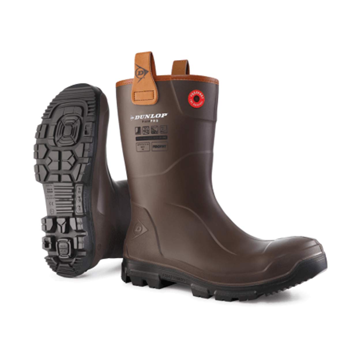 Dunlop Purofort Rigpro Full Safety Boot Brown with Black Sole